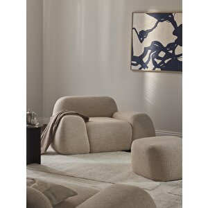 Mode Pier Berjer 02 Bej Bukle Kumaş İşbir Sünger (dai̇reni̇ze Tesli̇m) Bej