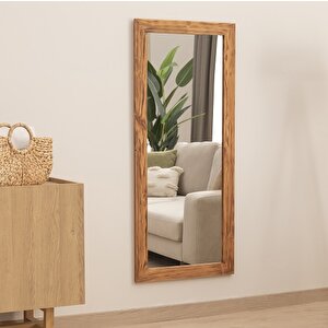 Dfn Wood Masif Ahşap 160x70 Cm Dikdörtgen Dekoratif Duvar Salon Ofis Aynası