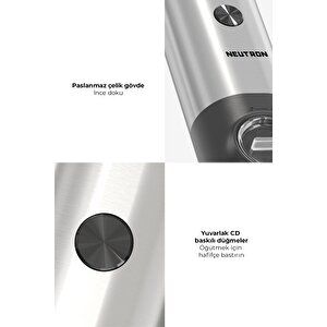 Pilli Led Işıklı Tuz Karabiber Değirmeni Otomatik Baharat Öğütücü 2li Paket