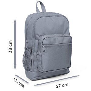 Coral High Siyah Kırmızı Anime Araba Desenli Dört Bölmeli Okul Sırt Çantası 23747