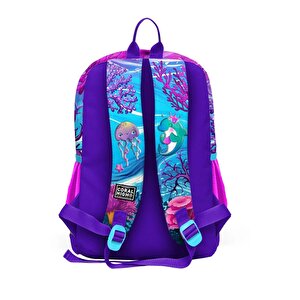 Coral High Kids Pembe Mor Kaplumbağa Desenli Okul Sırt Çantası 23756