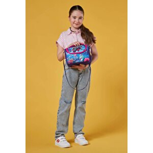 Kids Pembe Mor Kaplumbağa Desenli Thermo Beslenme Çantası 11756