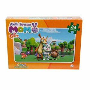 and Trt Çocuk Alkıllı Tavşan Momo Puzzle Kutulu 24 Lü