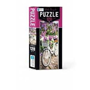 White Bicycle Puzzle 128 Parça