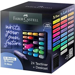 Faber Castell Faber-castell Fosforlu Kalem 24'lü Masa Seti
