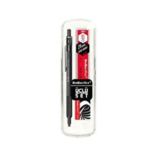 Versatil Kalem Graph-x 0.5 Mat Siyah 3 Lü Set