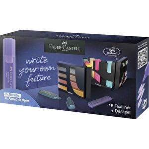 Faber-castell Fosforlu Kalem 16'lı Masa Seti