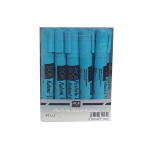 421 Fosforlu Kalem Pastel Mavi Kx 086 10 Lu (1 Paket 10 Adet)