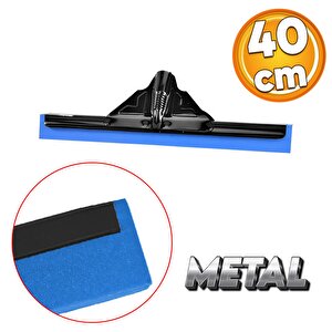 Çekpas Çekçek Yersil 40 Cm Geniş Kalın Metal İşyeri Cam Zemin Yer Temizleme