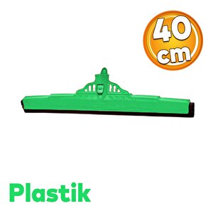 Ev Tipi Plastik Çekpas Çekçek Yersil 40 Cm Ev İş Yeri Dükkan Cam Zemin Yer Temizleme Silme