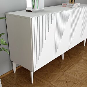 Lazer Desenli 150 Cm Draw Konsol Beyaz