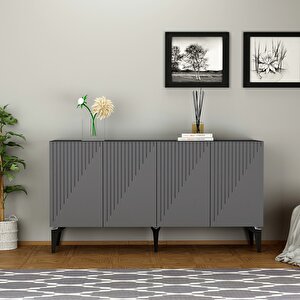 Lazer Desenli 150 Cm Draw Konsol Antrasit Antrasit