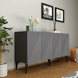 Lazer Desenli 150 Cm Draw Konsol Antrasit Antrasit