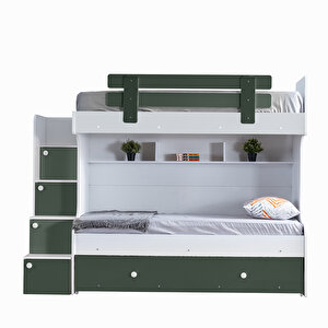 Loof Yavrulu Ranza + 3 Kapaklı Dolap, Yeşil Yeşil