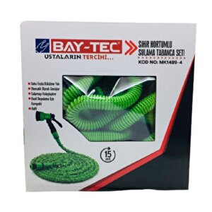 Bay-tec Mk1489-4 Sihir Hortumlu Sulama Tabancası Set Takımı 15mt