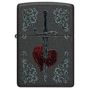 Zippo Çakmak 48617 Heart Dagger Tattoo Design