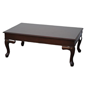 Orta Sehpa 13561 Klasik Kayın Aslan Demont Ayak Ceviz Natüre Mdf Tabla El Yapım