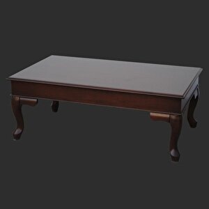 Orta Sehpa 13561 Klasik Kayın Aslan Demont Ayak Ceviz Natüre Mdf Tabla El Yapım