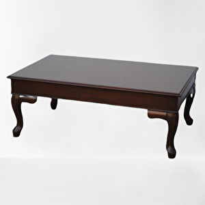 Orta Sehpa 13561 Klasik Kayın Aslan Demont Ayak Ceviz Natüre Mdf Tabla El Yapım