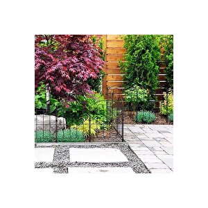 Dekorati̇f Bahçe Çi̇ti̇ 33cm Tek Parça Model 1 Si̇yah Hobi̇ Bahçesi̇, Çi̇çek, Sebze, Mi̇ni̇ Bahçe