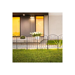Dekorati̇f Bahçe Çi̇ti̇ 33cm Tek Parça Model 1 Si̇yah Hobi̇ Bahçesi̇, Çi̇çek, Sebze, Mi̇ni̇ Bahçe