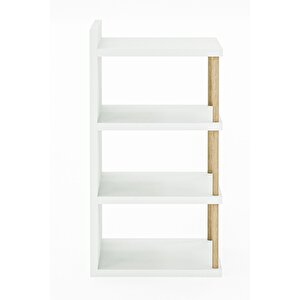 Çok Amaçlı 4 Raflı Ayakkabılık, Banyo, Mutfak Düzenleyici Organizer Beyaz