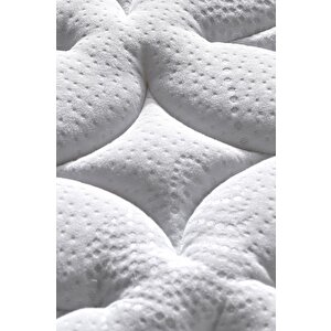 Hades Yatak 180x200 Cm Çift Kişilik 30 Cm Kalınlığında Paket Yaylı Lüks Yatak Orta Sert Gri Kumaş