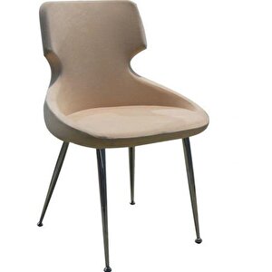 Sandalye 13723 Milenyum Model Metal Çelik Nikelaj Dökme Sünger Babyface Kumaş