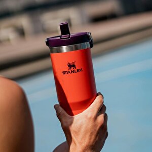 The Iceflow Flip Straw Pipetli Termos Bardak 0,89 Lt