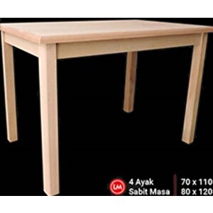 Masa 13588 Cafe Model Kayın Torna Ayak Ve Kaplama Tabla Ham Sabi̇t Masa El Yapım