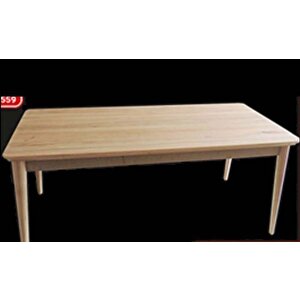 Masa 13575 Sabit Açılmaz Model Kayın Kaplama Ve Retro Ayak Ham Kutu Sevk El Yapım