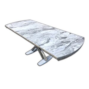 Masa 13714 X Ayak Model Metal Nikelaj Ayak Kelebek Yan Açılır Kutu Sevk El Yapım