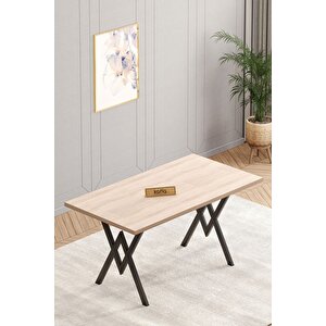 Will Soho 70x120 Sabit Mutfak Masası Yemek Masası Masa Sandalye Takımı 4 Kahverengi Sandalye Acı Kahve