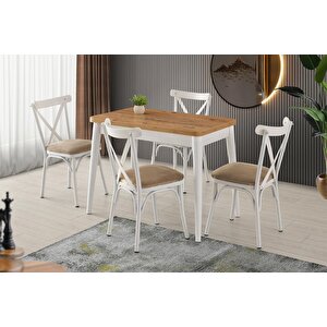 Damla Bahar Mdf Mutfak Masa Sandalye Takımı 60x100