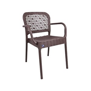 Ares Rattan Koltuk (6 Adet) Kahverengi