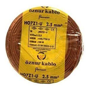Öznur Nhxmh Yanmaz Kablo Öznur 2.5 Luk 100 Metre