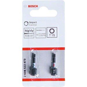 - Impact Control Serisi Vidalama Ucu T15*25 Mm 2'li