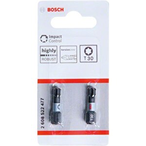 - Impact Control Serisi Vidalama Ucu T30*25 Mm 2'li