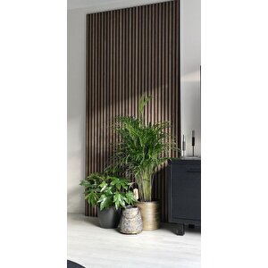 Keçeli̇ Dekorati̇f Akusti̇k Ahşap Panel – Hali̇ç Cevi̇z 60x240 cm