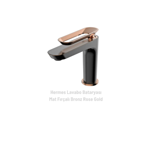 Hermes Lavabo Bataryası Mat Fırçalı Rose Gold