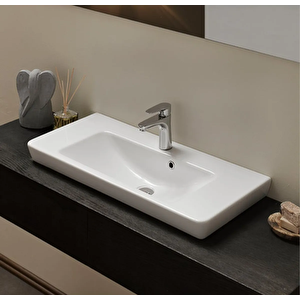Cerastyle Sharp Etajerli Lavabo 60*48 Cm