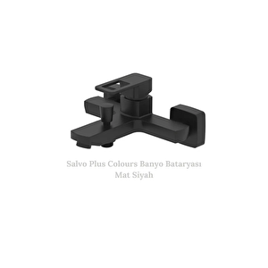 Salvo Plus Colours Banyo Bataryası Mat Siyah