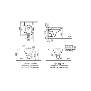 S10 Rim-ex Asma Klozet 7741l003-0850, Vitra Universal Soft Klozet Kapağı 109-003-909