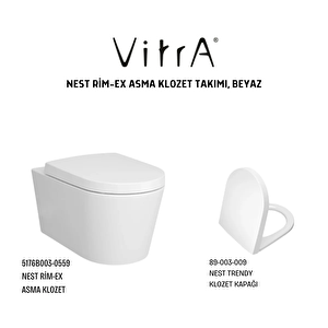 Nest Rim-ex Asma Klozet 5176b003-0559,vitra Nest Klozet Kapağı Duroplast 89-003-009