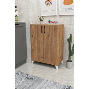 4 Raflı Çok Amaçlı Dolap Çok Amaçlı Mutfak Dolabı Banyo Dolabı Ceren Çam