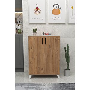 4 Raflı Çok Amaçlı Dolap Çok Amaçlı Mutfak Dolabı Banyo Dolabı Ceren Çam