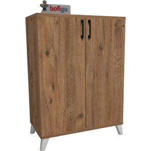 Bofigo 4 Raflı Çok Amaçlı Dolap Çok Amaçlı Mutfak Dolabı Banyo Dolabı Ceren Çam