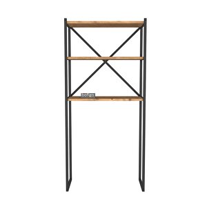 Bofigo 3 Raflı Metal Banyo Düzenleyici Metal Banyo Rafı Çamaşır Makinası Üstü Çam