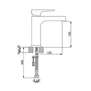 Aqua Lavabo Bataryası Krom 941521