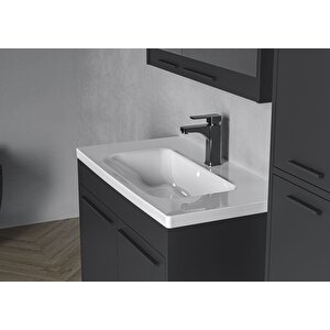 Kea Koza Basic Banyo Dolab Takimi Antrasi̇t 55 Cm